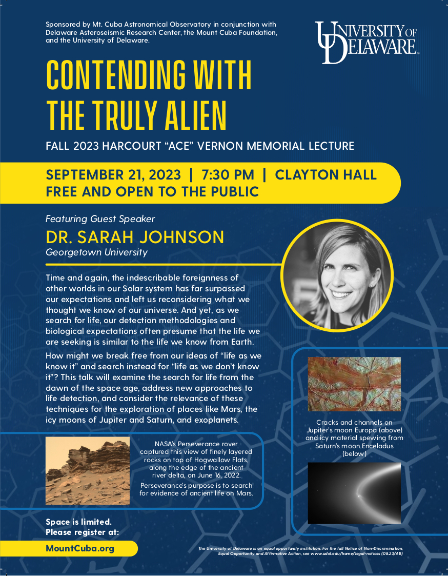 Contending With The Truly Alien 2023 : Dr. Sarah Johnson